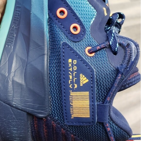 Adidas Dame Time 7 Extply blue and aqua basketball shoes 8.5 main image 13